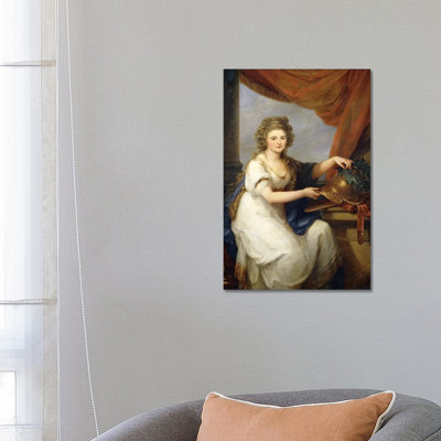 Portrait Of Countess Catherine Skavronska, 1789 by Angelica Kauffmann - Wrapped Canvas Painting