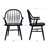 Hughes 24" Wide Windsor Solid Wood Dining Chairs With Armrests-107417473