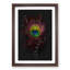 Purple Peacock Feather - Picture Frame Graphic Art Print-56857315-56857313