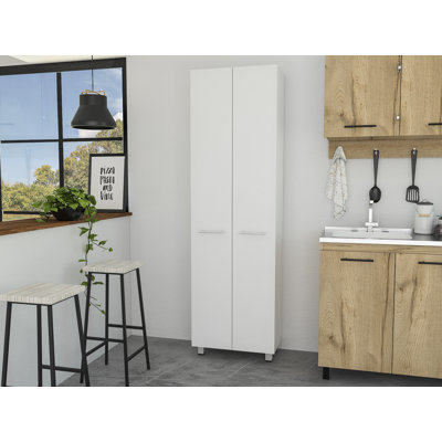 Pensacola, Double Door Pantry Cabinet, Five Interior Shelve