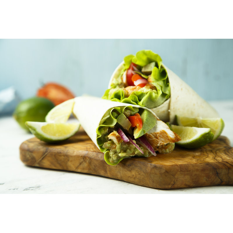 Chicken Wraps - Wrapped Canvas Print, 81cm H x 122cm W x 3.8cm D