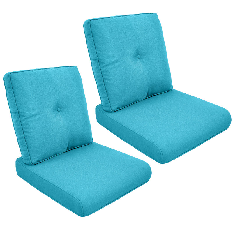 Coussin de siège / dossier d'extérieur Schutt, 2 coussins de siège / dossier, Bleu clair