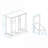 Two-Compartment Tilt-Out Laundry Sorter Cabinet-White