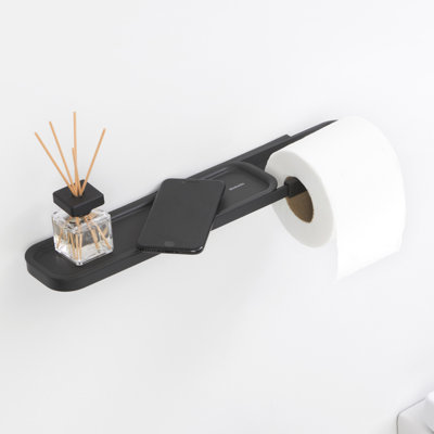 Brabantia MindSet Toilet Roll Holder with Shelf