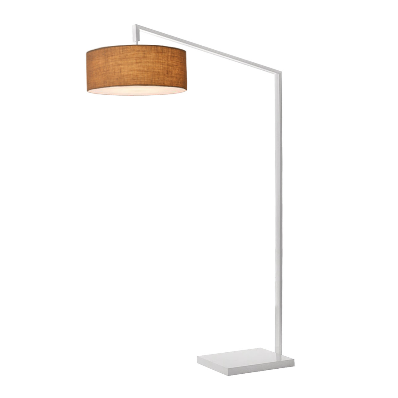 Stretch 75" Dimmable Floor Lamp, Burlap
