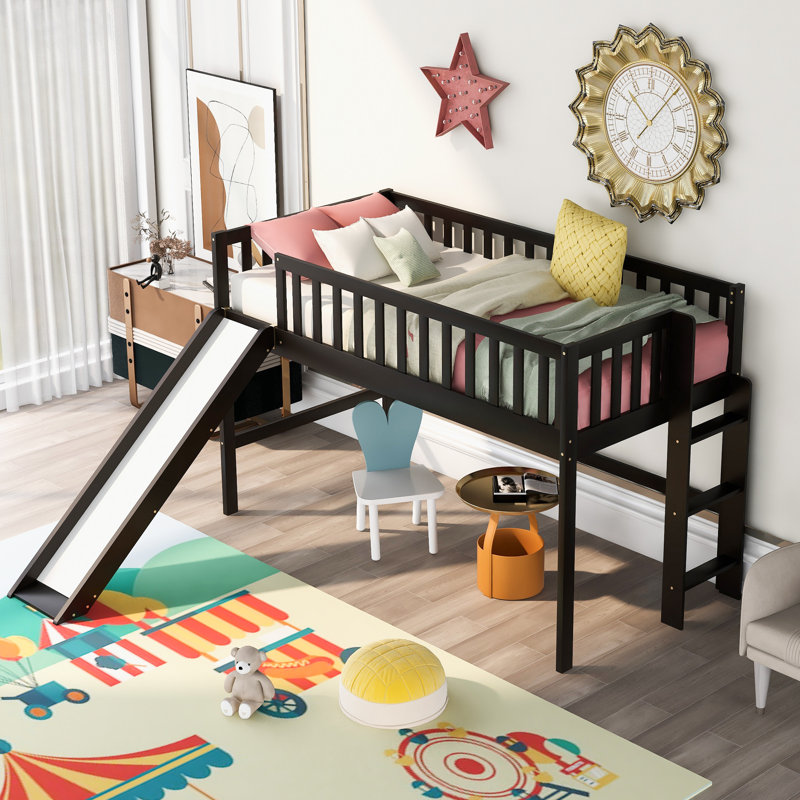 Lit mezzanine simple Amra par Harriet Bee, Espresso