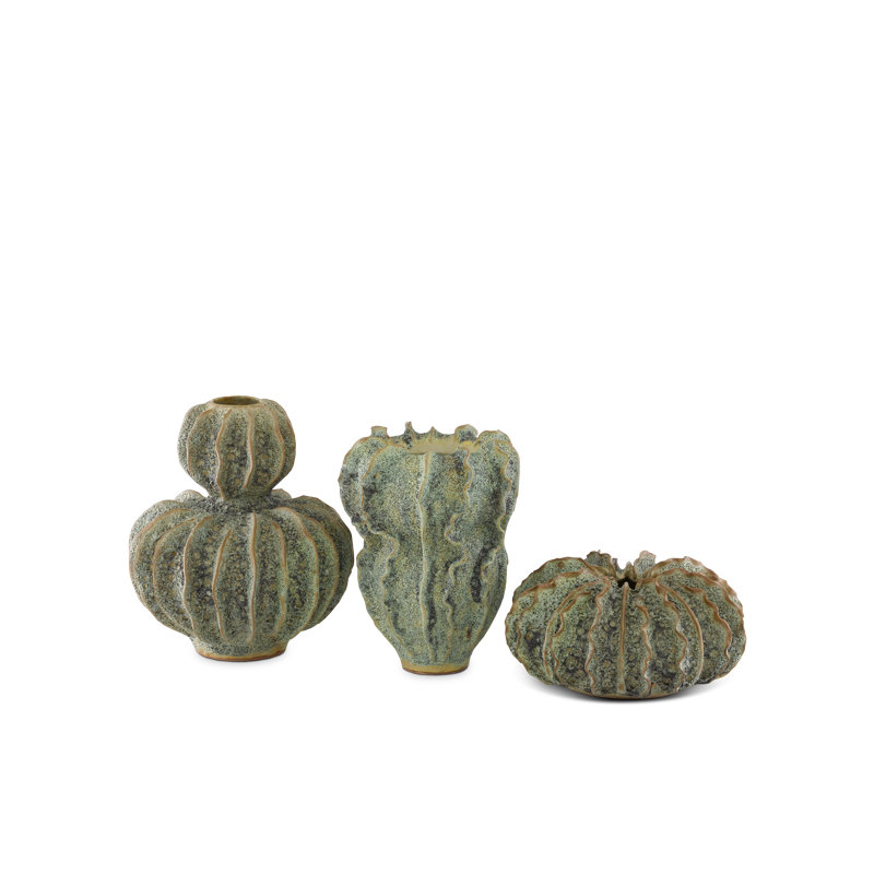 Sunken Handmade Ceramic Table Vase