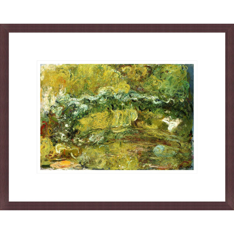 Le pont japonais par Claude Monet, impression giclée sur cadre, H 13,34 po x l 16,75 po