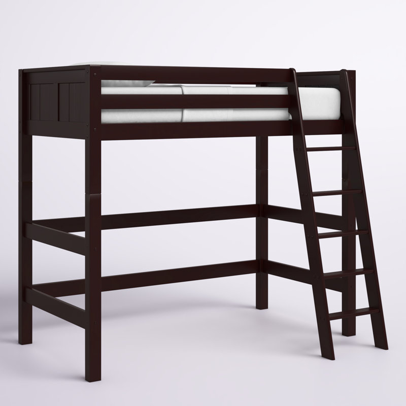 Snari Loft Bed, Cappuccino, Twin