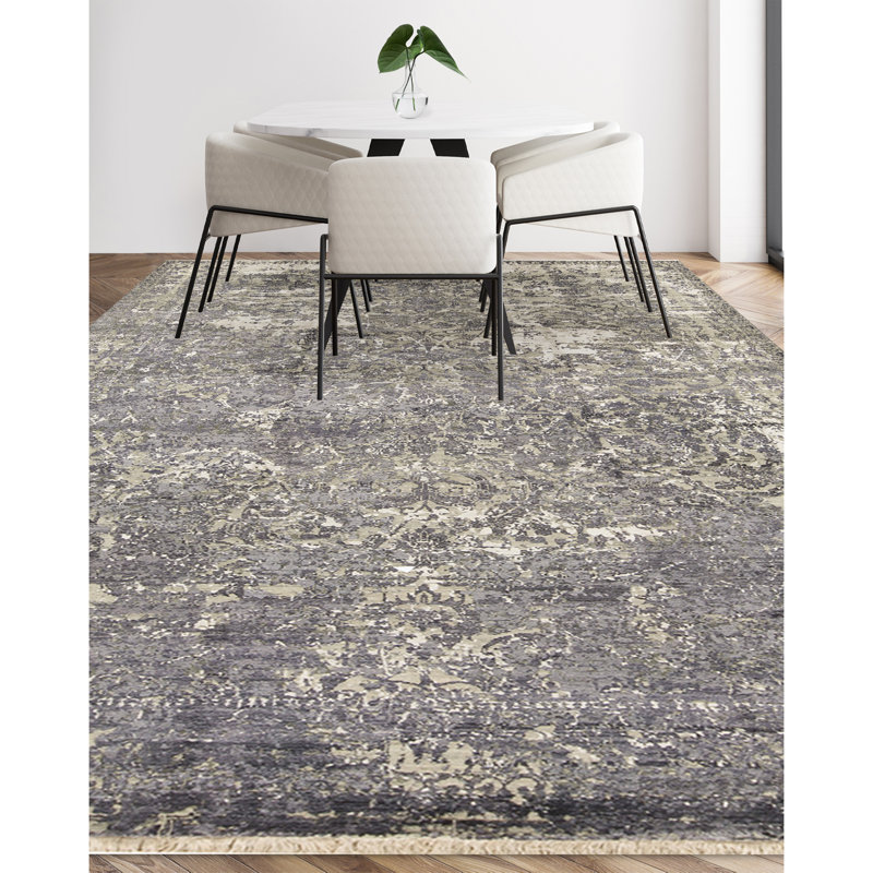 Abstract Area Rug, Rectangle 7'8" x 10'1"