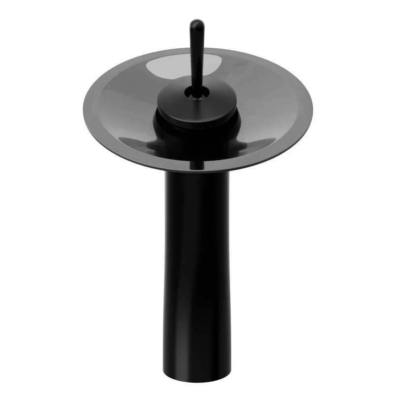 Single-handle Bathroom Faucet, Black/Smoke