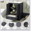 Ensemble de meuble-lavabo 24 po avec lavabo en céramique, armoire de rangement autoportante moderne avec poignées argentées, portes à fermeture douce-45816131