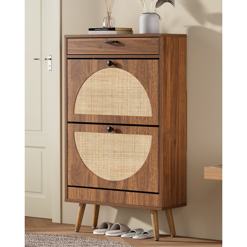 Armoire de rangement Cerina Boho, Noyer