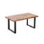Table basse en MDF, petite table basse, canapé en noyer avec pieds en métal