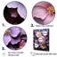 Papier mâché, fleurs d'hibiscus aux teintes améthyste, impression sur toile-804736546-804736547