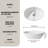 Casainc Oval Solid Surface Resin Bathroom Vessel Sink-120778151
