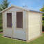 Peckover 8 x 8 Ft. Tongue & Groove Log Cabin