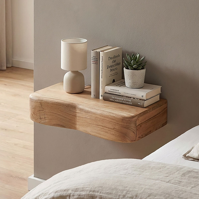 40cm W Solid Wood Bedside Table