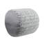 Pouf rond décoratif avec revêtement en chenille et rembourrage en billes de polystyrène pour le siège du salon