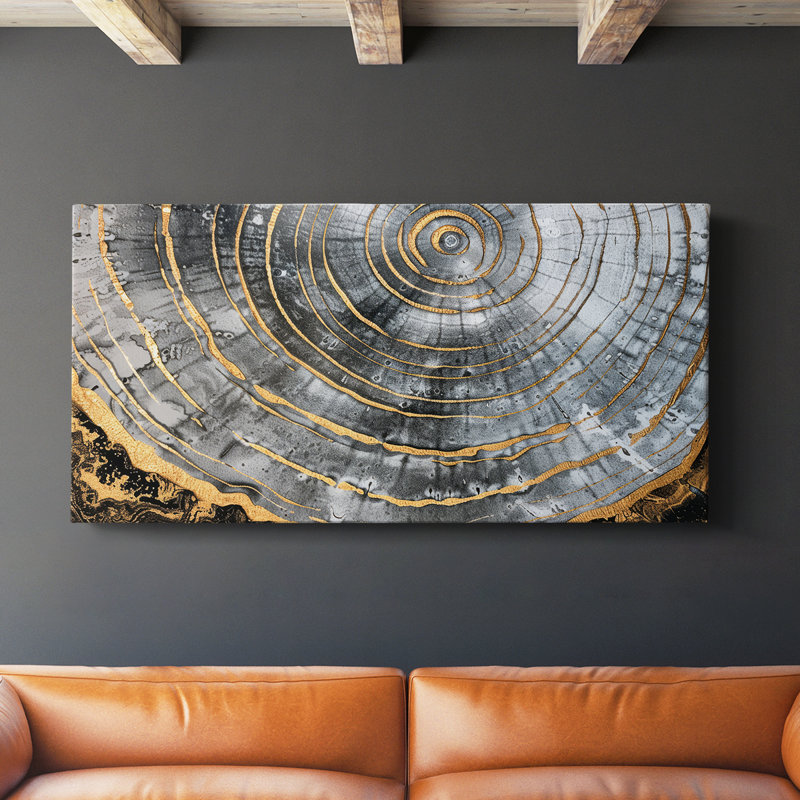 Abstract Series 2 #C-Gallery Wrapped Canvas, 16" H x 32" W