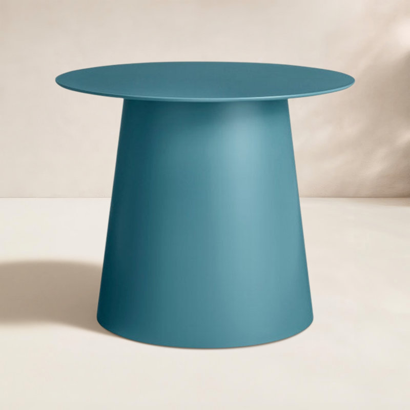 Circula End Table, 12" H x 15" W x 15" D, Marine Blue