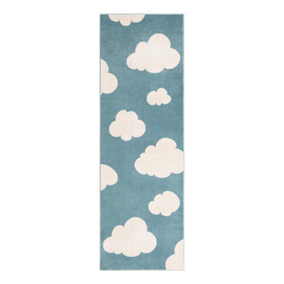 Unique Loom Clouds Whimsy Kids Rug