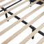 Upholstered Faux Leather Platform Bed With LED Light Bed Frame With Slatted-17375891-17375918