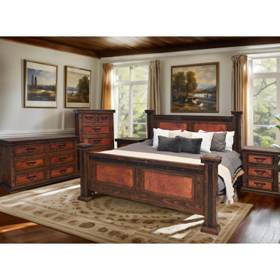 Sierra Copper Panel Queen Bed