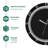Wall clock Plastic Silent Suitable for decoration 12in Black