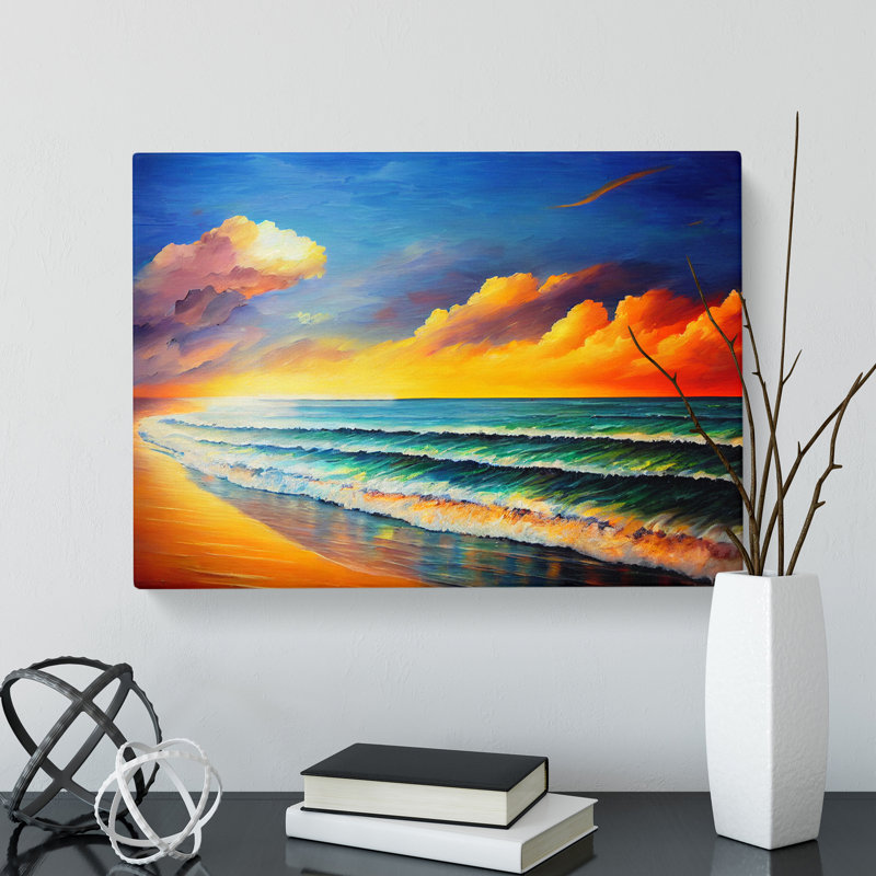 Beach View Vol.6 - Wrapped Canvas, 50cm H x 76cm W x 3cm D