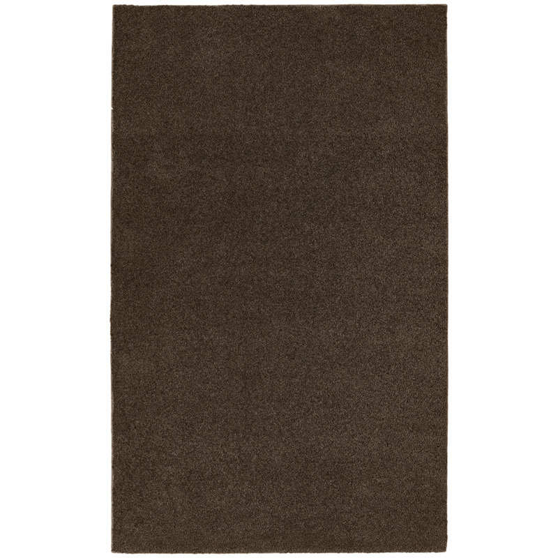 Tapis pour salle de bain en nylon avec envers antidérapant, 60 po x 72 po, Chocolat