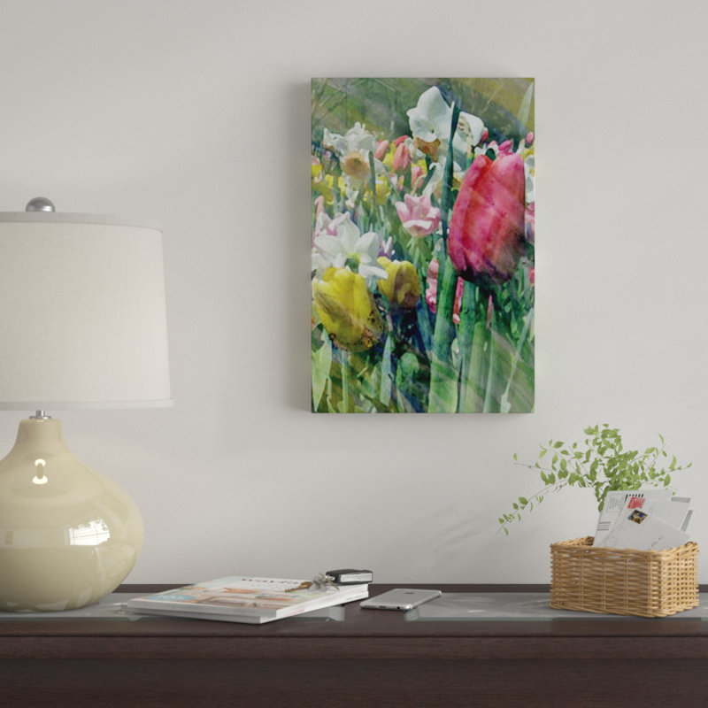 «Spring at Giverny III», impression sur toile, H 18 po x l 12 po x P 1,5 po, Toile tendue, Pas de tapis