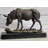 Donkey Mule Bronze Statue Sculpture Handmade Art Figure by Barye on Marble Base