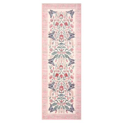 Tapis oriental rétro floral antidérapant lavable 2 * 6 pi / 5 * 7 pi / 9 * 12 pi pour le salon, la chambre à coucher, la salle à manger et le bureau, décor de maison de ferme