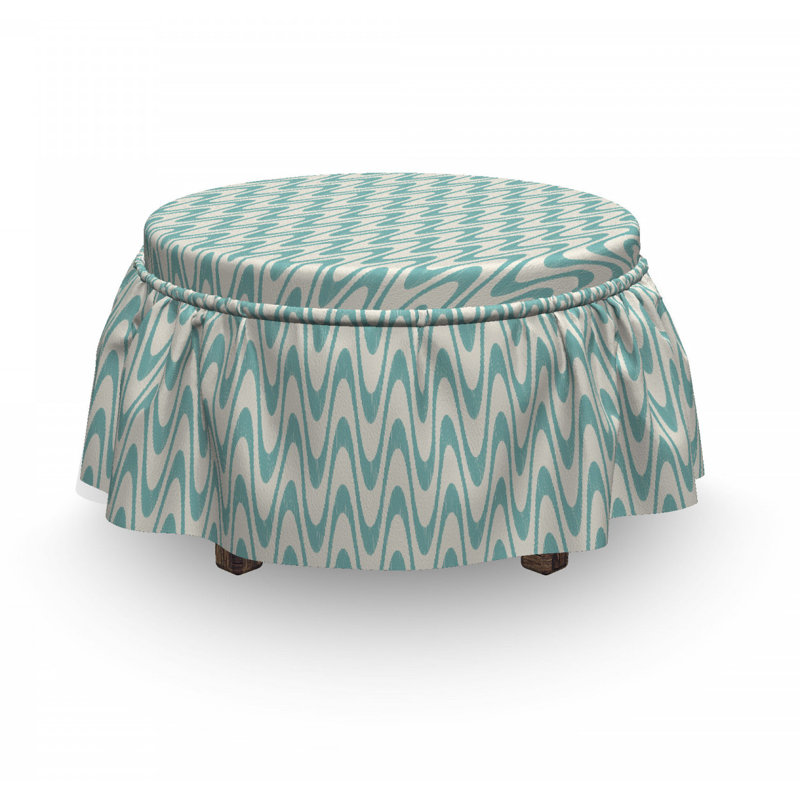 Housse pour repose-pieds curveed lines