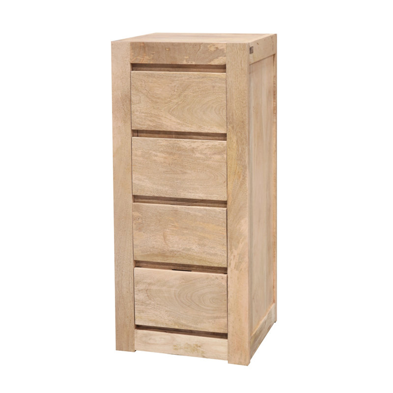 Granada Solid Wood 54cm W 4 - Drawer Chest of Drawers, Mango Natural