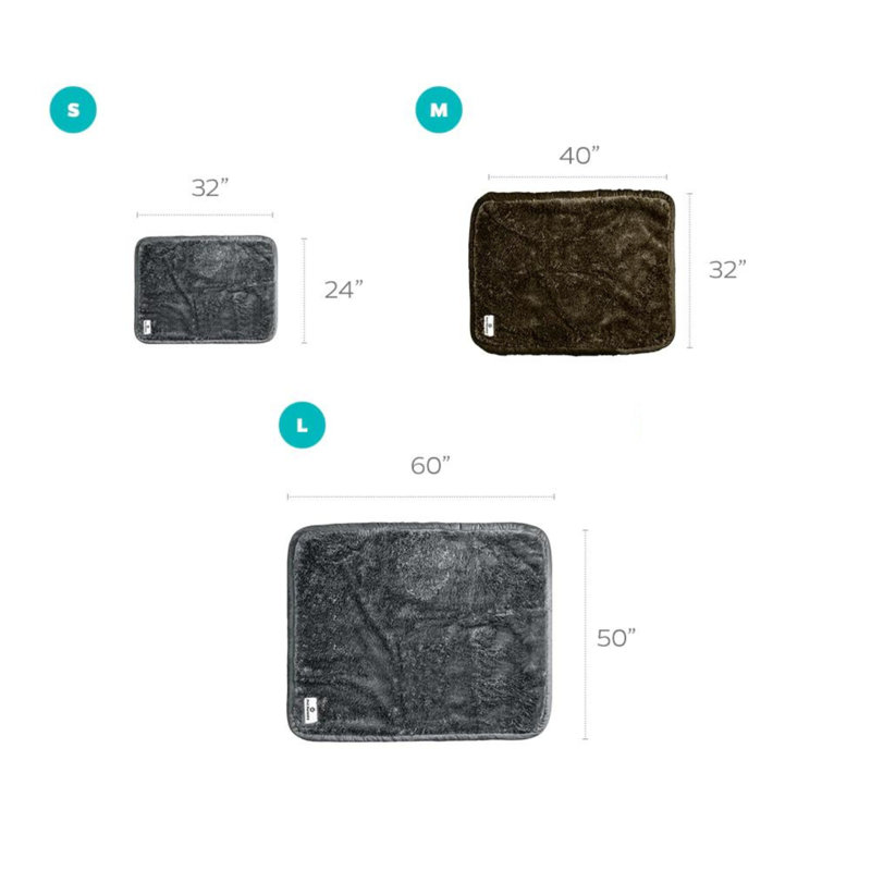 Chocolate Faux Fur Waterproof Pet Blanket 24x32