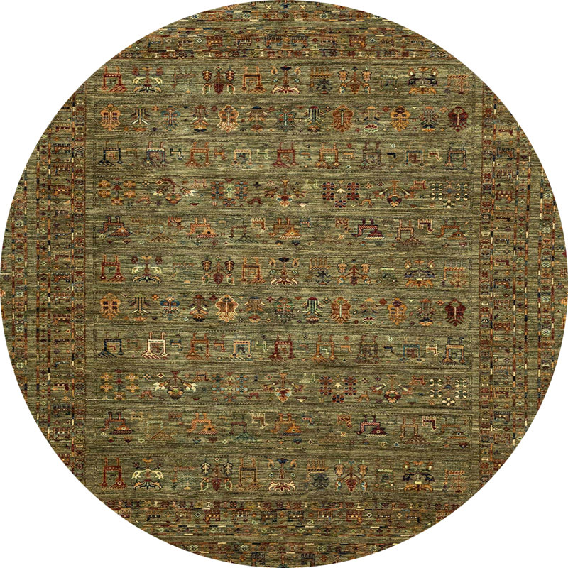 Tapis abstrait moderne 2347, Rond 4 pi
