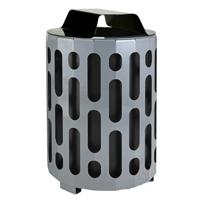 Poubelle 42 gallons, Noir