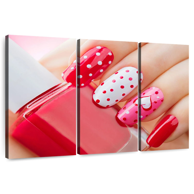 Shuttleworth Valentine's Day Nails, 32" H x 50" W