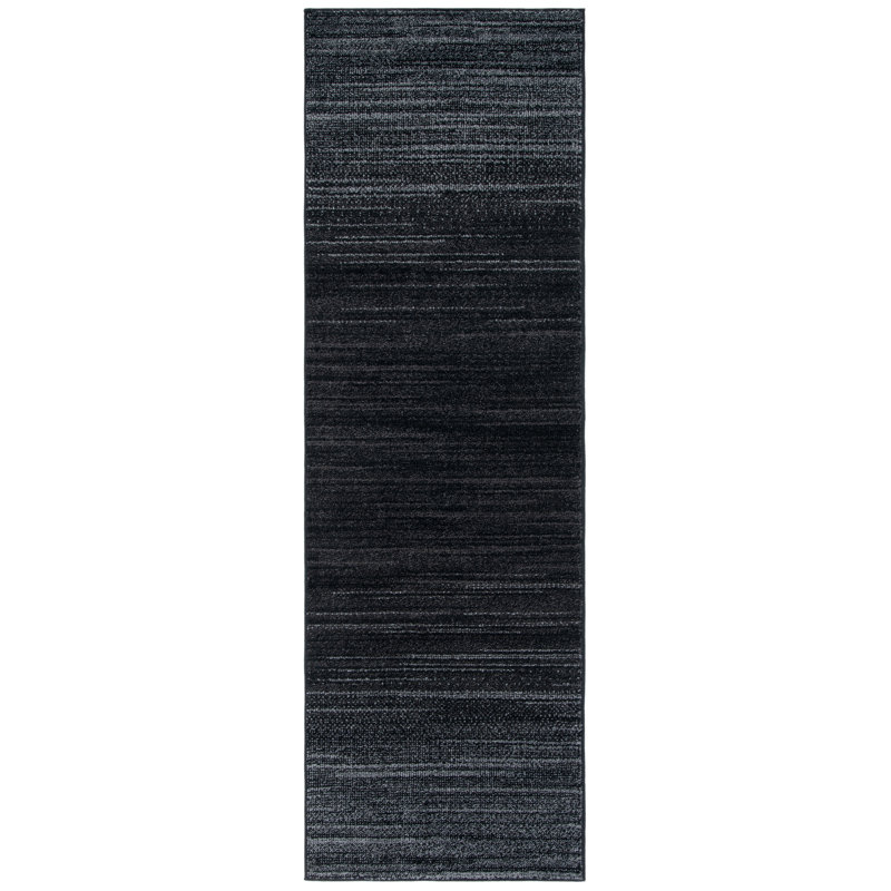 Tapis noir / ivoire Sarang, Runner 2'6" x 16'