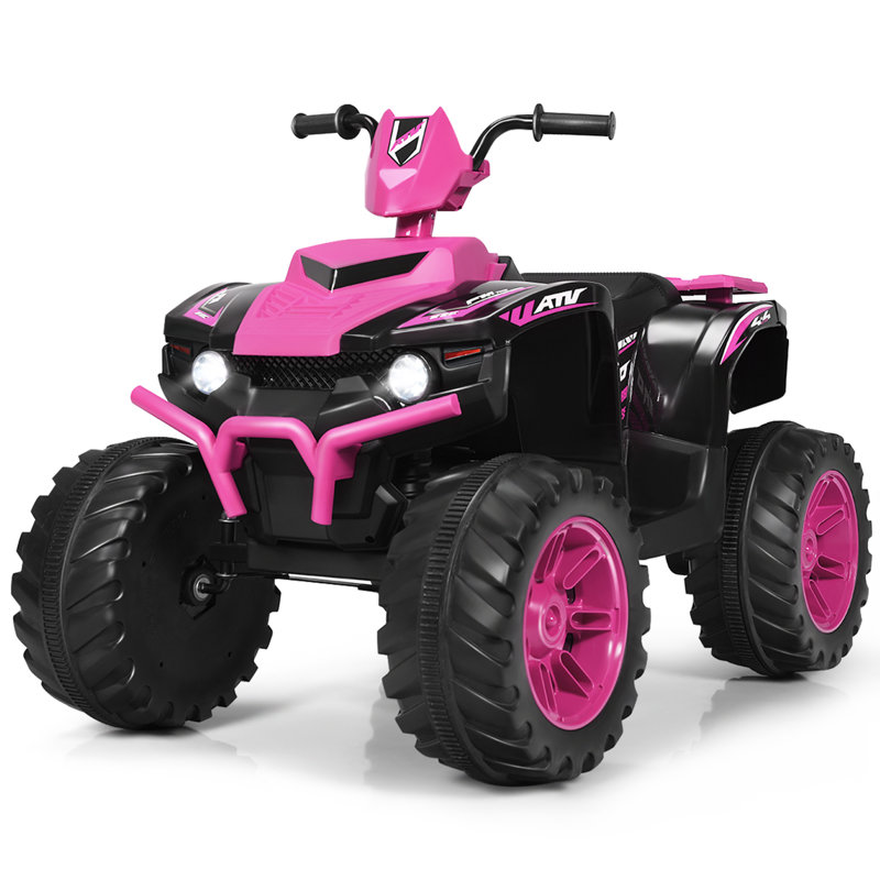 Costway Battery Powered Ride On, Pink/Black