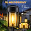 Lampes solaires d'extérieur pour allées, jardins, cours, allées, pelouses, parterres de fleurs, allées de garage, patios, trottoirs et porches (lot de 8)