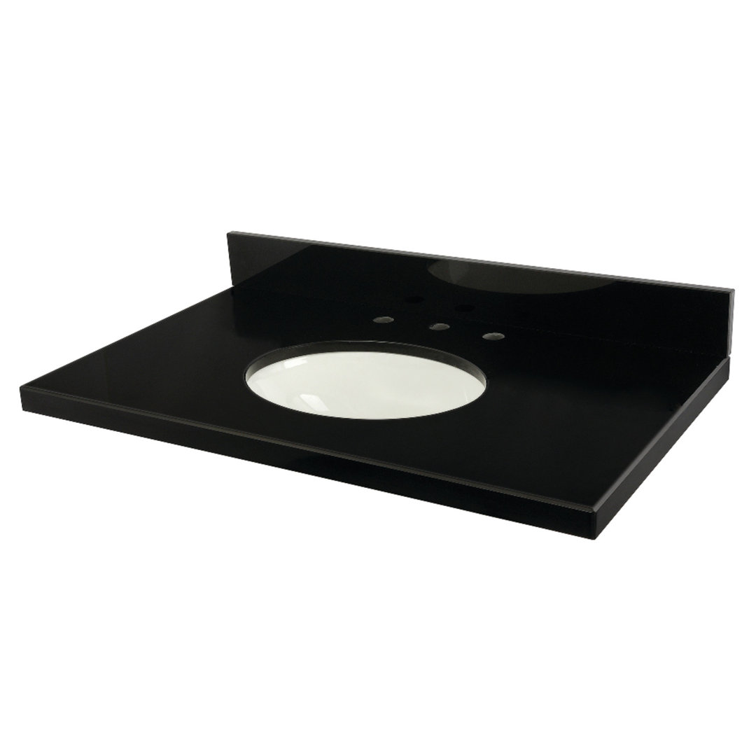 Kingston Brass Templeton 36-Inch Black Granite Vanity Top Kingston Brass