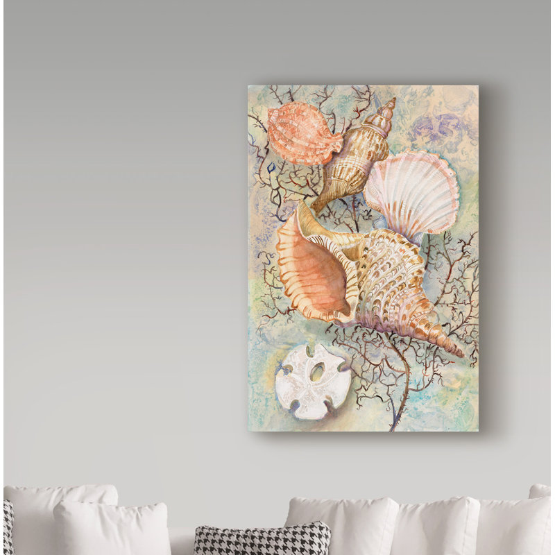 « bijoux of the sea », reproduction de peinture à l’acrylique sur toile tendue, H 47 po x l 30 po x P 2 po