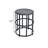 Modern Ceramic Tile Accent Table with Durable Iron Frame