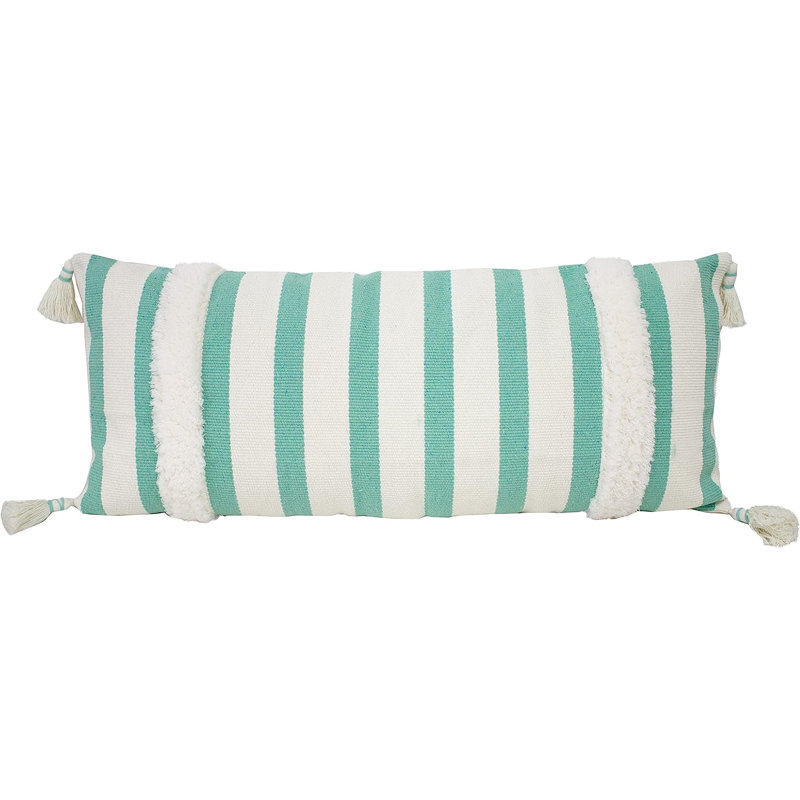  Striped Throw Pillow, Green, Pillow Cover Only - No Insert