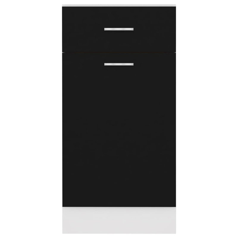 Drawer Base Cabinet 40X46x81.5 Cm, Black