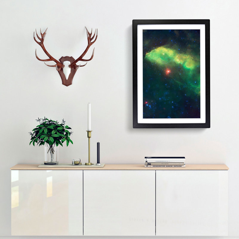 Universe in Abstract Vol.18 - Picture Frame Graphic Art Print, 36cm H x 27cm W x 2cm D, Black Framed