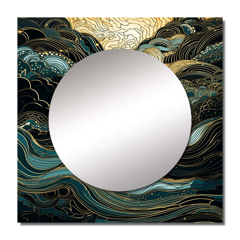 Miroir mural de salon Milli - Minimalisme, 36 po x 36 po